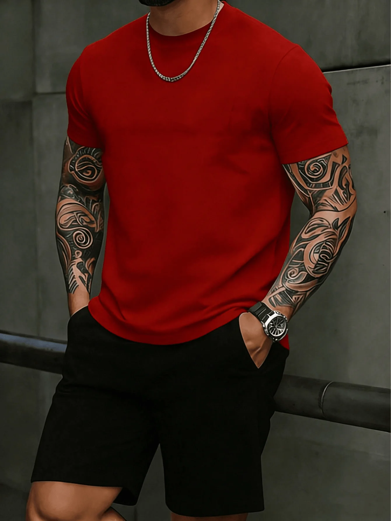 Mens Summer 2 Piece Outfit 180G Cotton Tee 240G Shorts Set Casual Gym To Cafe
Mens Summer 2 Piece Outfit 180G Cotton Tee 240G Shorts Set Casual Gym To Cafe