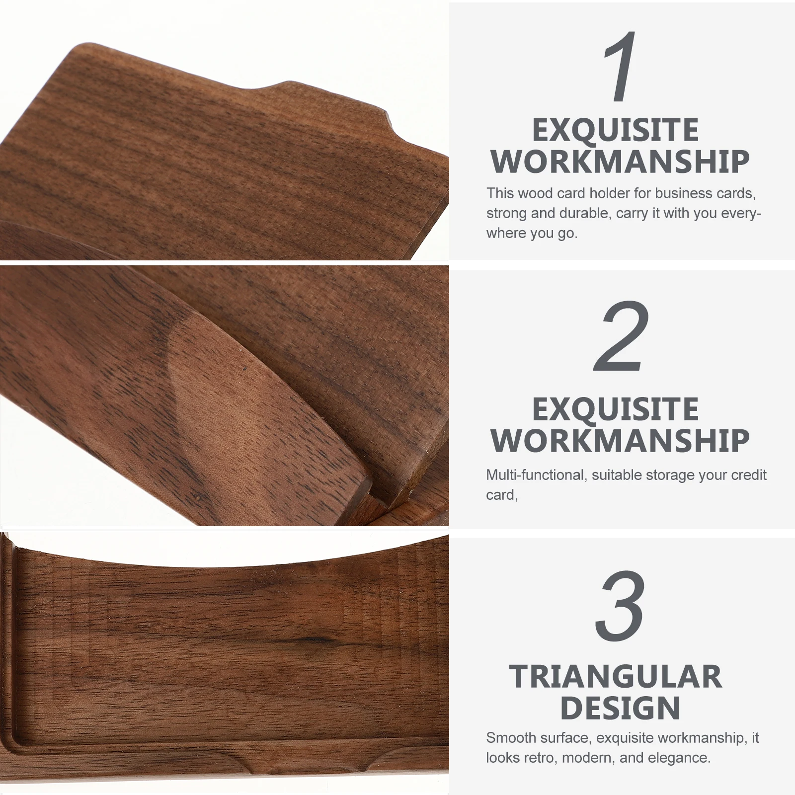 Walnut Wood Business Card Holder Credit Card Organizer Portable Case for Men Women Small Size Office Travel Use
Walnut Wood Business Card Holder Credit Card Organizer Portable Case for Men Women Small Size Office Travel Use