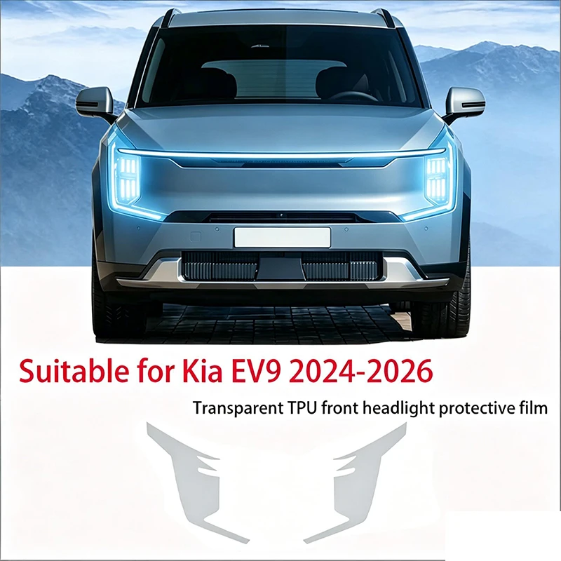 Fit for Kia EV9 2024-2026 Transparent Smoked Black TPU Front Headlight Protective Film Anti-Scratch Pre Cut Vinyl Wrap Decor Acc
Fit for Kia EV9 2024-2026 Transparent Smoked Black TPU Front Headlight Protective Film Anti-Scratch Pre Cut Vinyl Wrap Decor Acc