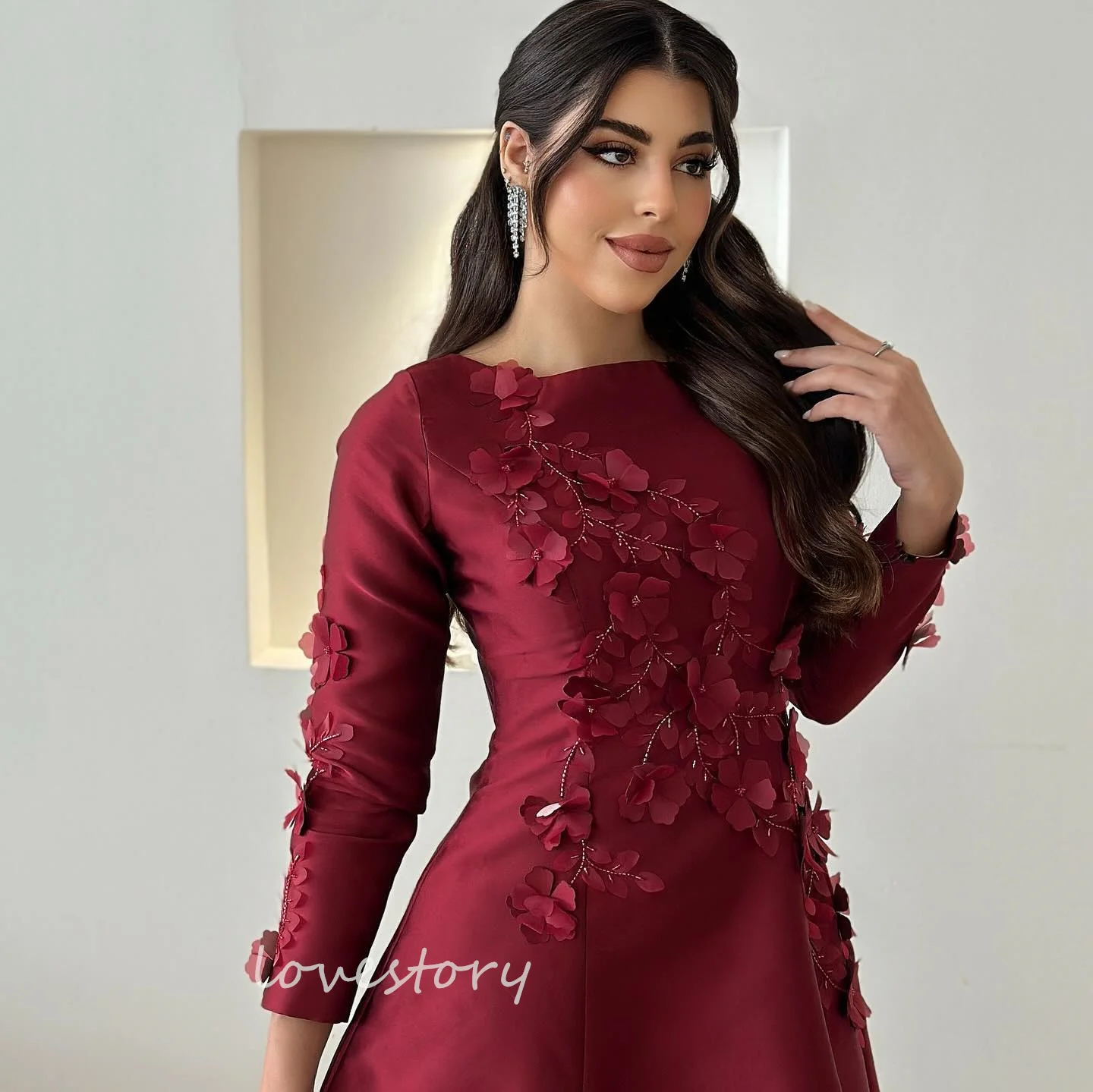Meetlove Customized Prom Dresses Floral Beaded Satin Floor Length Evening Party Dress Sexy Vestidos Para Eventos Especiales
Meetlove Customized Prom Dresses Floral Beaded Satin Floor Length Evening Party Dress Sexy Vestidos Para Eventos Especiales