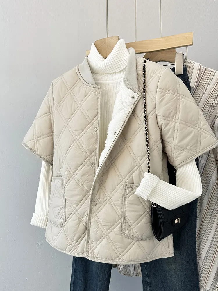 Thiened down Cotton f Sve Vest Women's Office oulder Warmth Tool Fce Collar Patchwork Cotton mid Sve Vest
Thiened down Cotton f Sve Vest Women's Office oulder Warmth Tool Fce Collar Patchwork Cotton mid Sve Vest