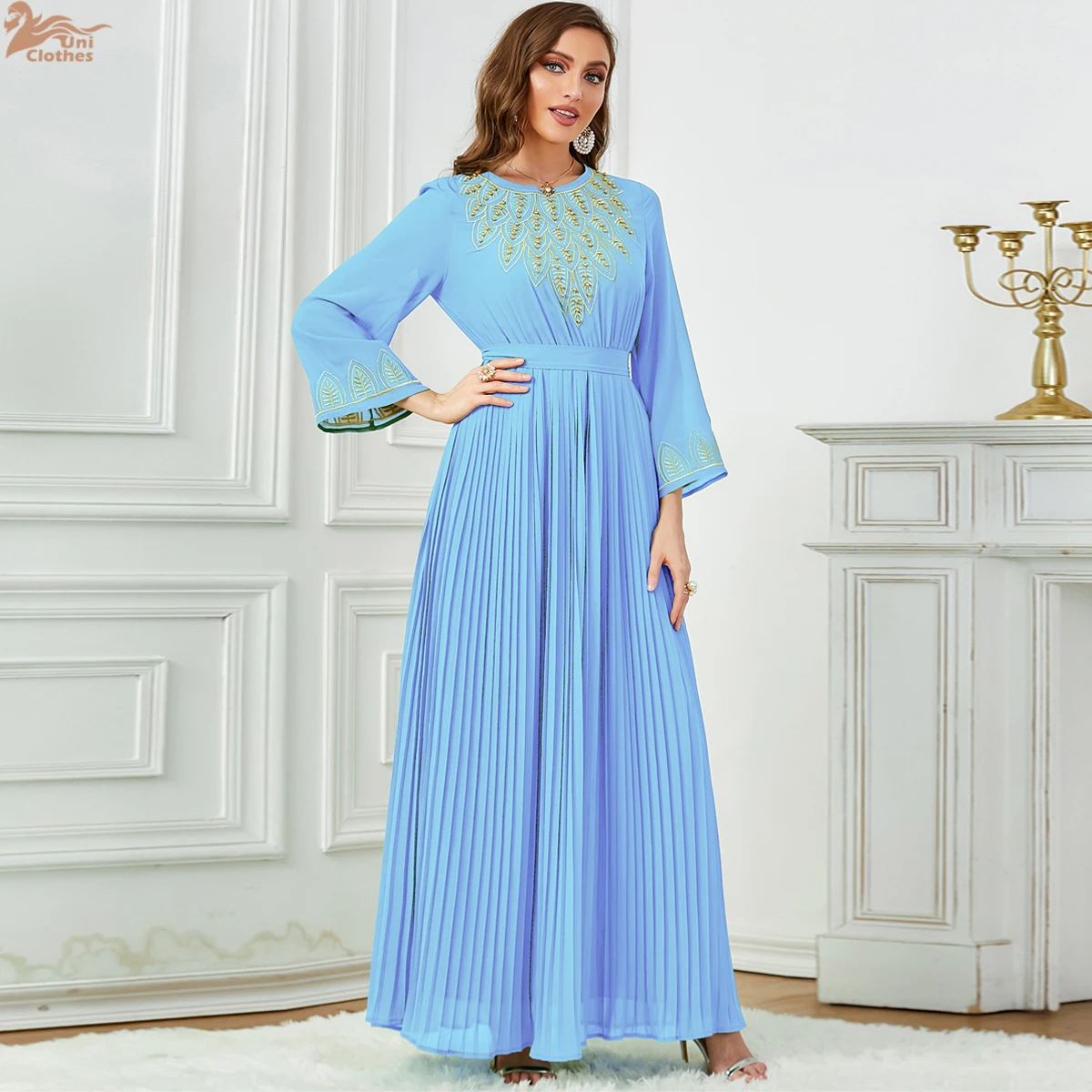 Африканские платья для женщин Химар модные плиссированные вышивки бисером Дубай Ближний Восток арабская Абая мусульманские платья
Африканские платья для женщин Химар модные плиссированные вышивки бисером Дубай Ближний Восток арабская Абая мусульманские платья