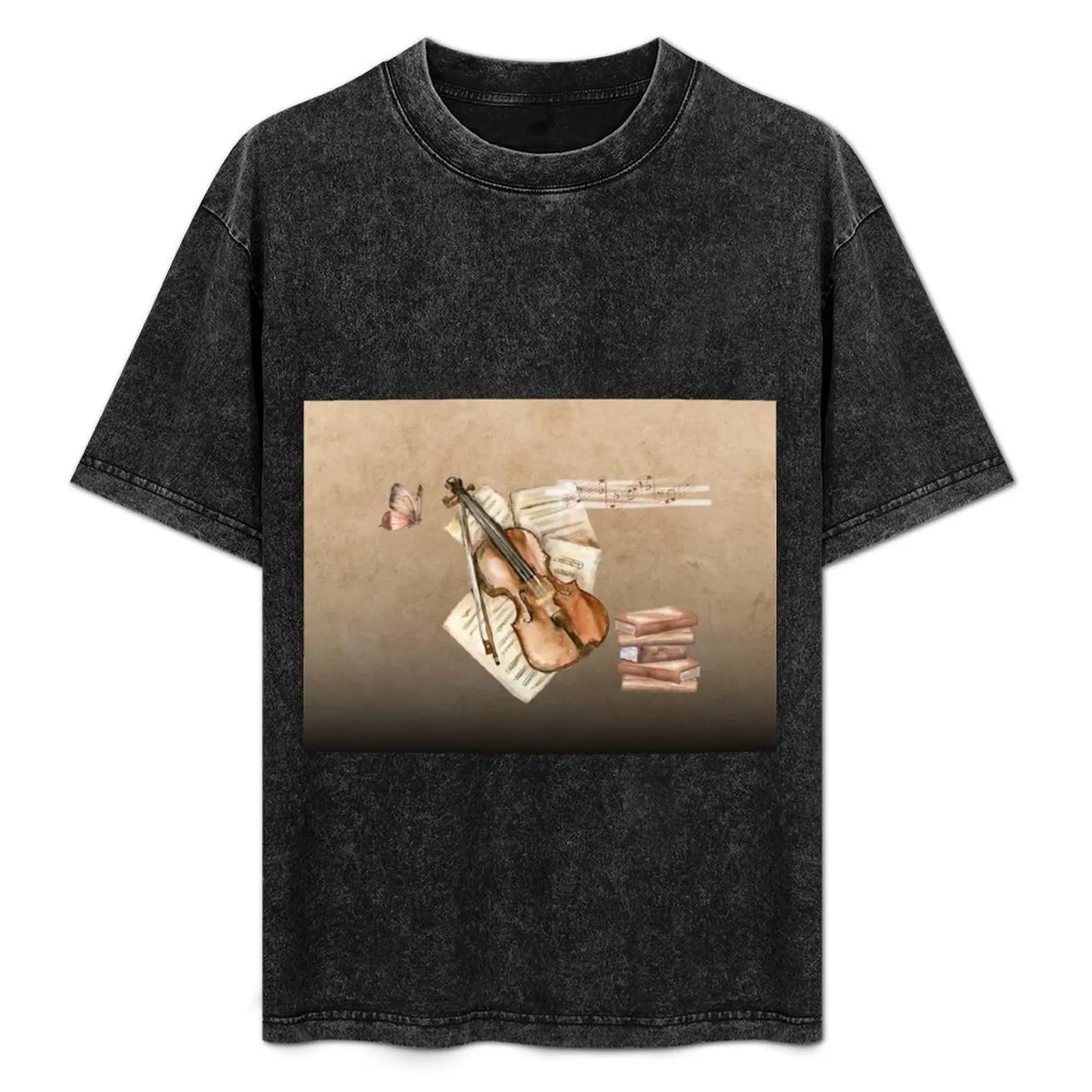 Vintage Violin T-Shirt Casual Basic Street Style T-Shirt
Vintage Violin T-Shirt Casual Basic Street Style T-Shirt