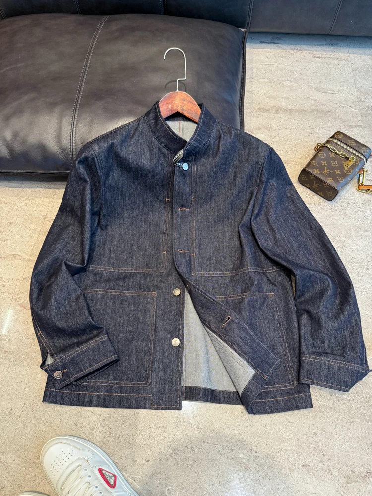 Premium Material Men's Autumn Winter Denim Jaet Ele Old Money Sle Casual Long Sve Collar Coat for Middle Youth
Premium Material Men's Autumn Winter Denim Jaet Ele Old Money Sle Casual Long Sve Collar Coat for Middle Youth