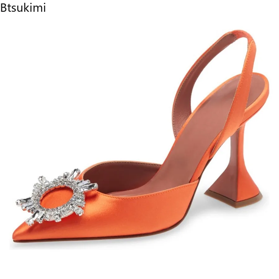 New 2025 Summer Women's Sandals Elegant Pointed Toe Slingback Office Lady Shoes Fashion High Heels Gladiator Sandals for Woman
New 2025 Summer Women's Sandals Elegant Pointed Toe Slingback Office Lady Shoes Fashion High Heels Gladiator Sandals for Woman