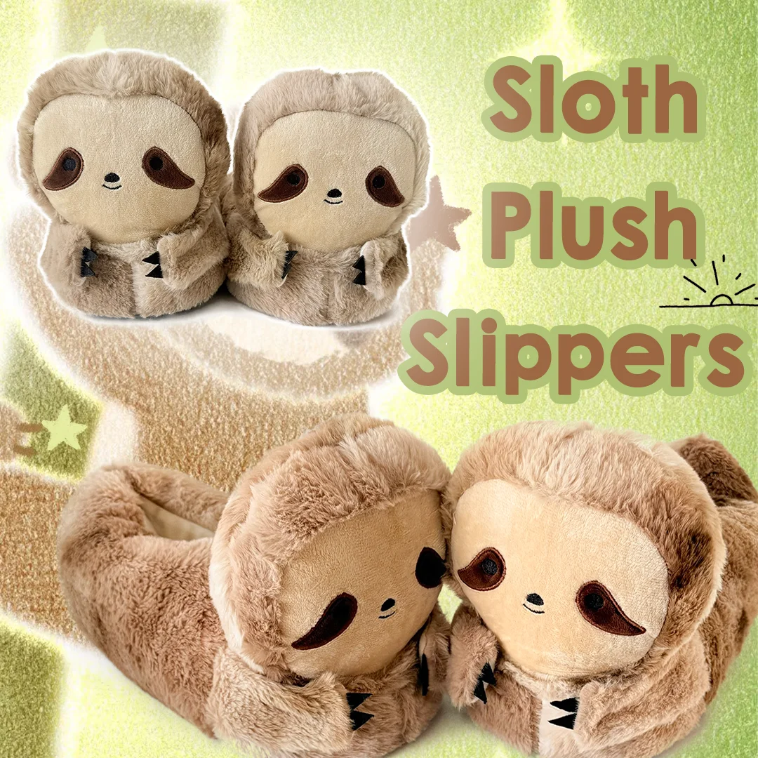 TreasuringU 2025 New Sloth Plush Slippers Kawaii Cartoon Bradypod Animals Fuzzy Shoe Winter Indoor Stuffed Sipper Christmas Gift
TreasuringU 2025 New Sloth Plush Slippers Kawaii Cartoon Bradypod Animals Fuzzy Shoe Winter Indoor Stuffed Sipper Christmas Gift