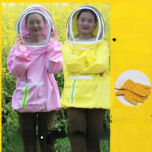 Half body anti bee suit, breathable space hat style, dirt resistant, wear-resistant, dedicated to beekeeping
Half body anti bee suit, breathable space hat style, dirt resistant, wear-resistant, dedicated to beekeeping
