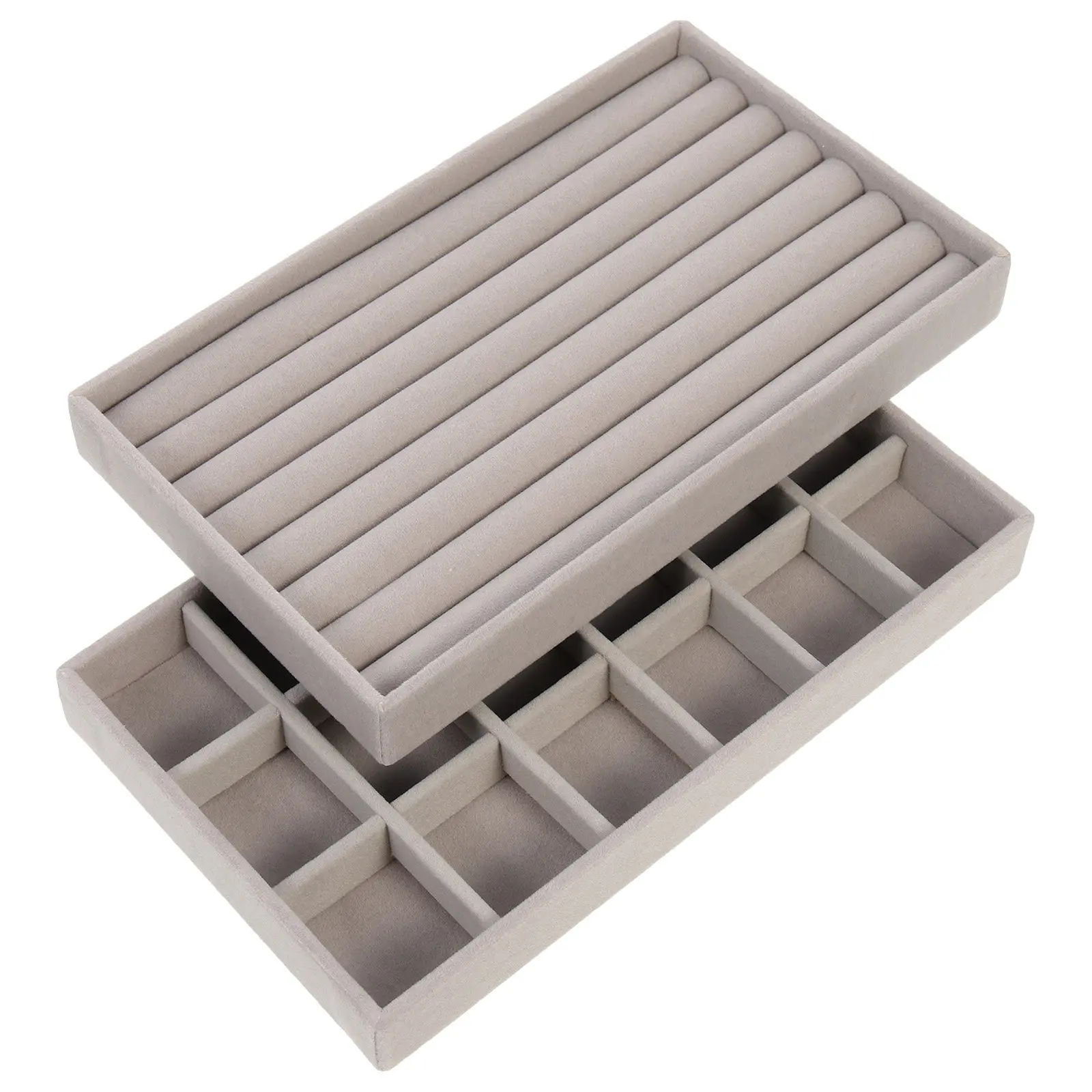 2Pcs Jewelry Storage Organizer Stackable Acrylic Display Tray with Scratch-Proof Design for Earrings Bracelets Rings Jewelry
2Pcs Jewelry Storage Organizer Stackable Acrylic Display Tray with Scratch-Proof Design for Earrings Bracelets Rings Jewelry