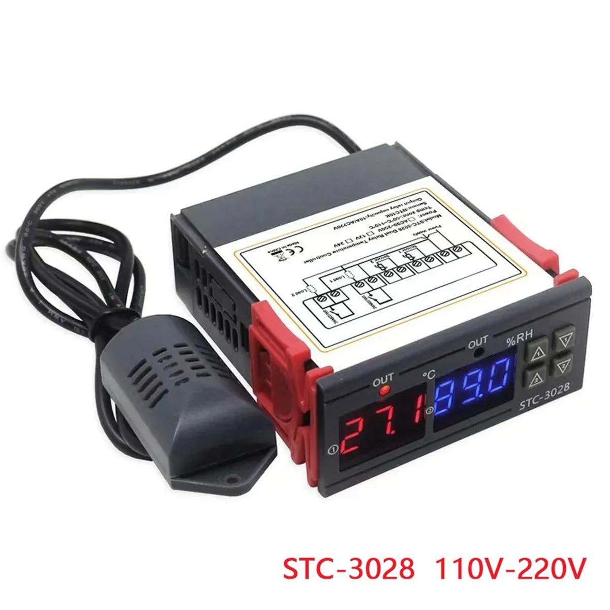 FZFZ -3028 220V Digital Thermostat Thermometer Hygrometer Temperature Humidity Controller Regulator
FZFZ -3028 220V Digital Thermostat Thermometer Hygrometer Temperature Humidity Controller Regulator