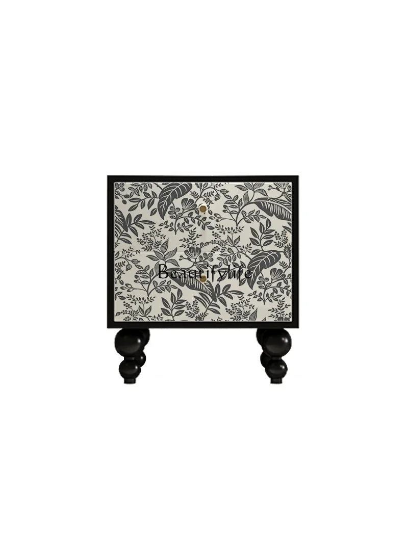 French retro solid wood bedside table integrated installation-free multi-functional drawer cabinet
French retro solid wood bedside table integrated installation-free multi-functional drawer cabinet