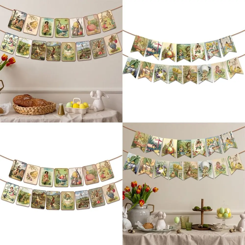 New Bunny Easter Banner Chick Rabbit Hanging Flag Printed Spring Bunting Easter Festival Bunting Party
New Bunny Easter Banner Chick Rabbit Hanging Flag Printed Spring Bunting Easter Festival Bunting Party