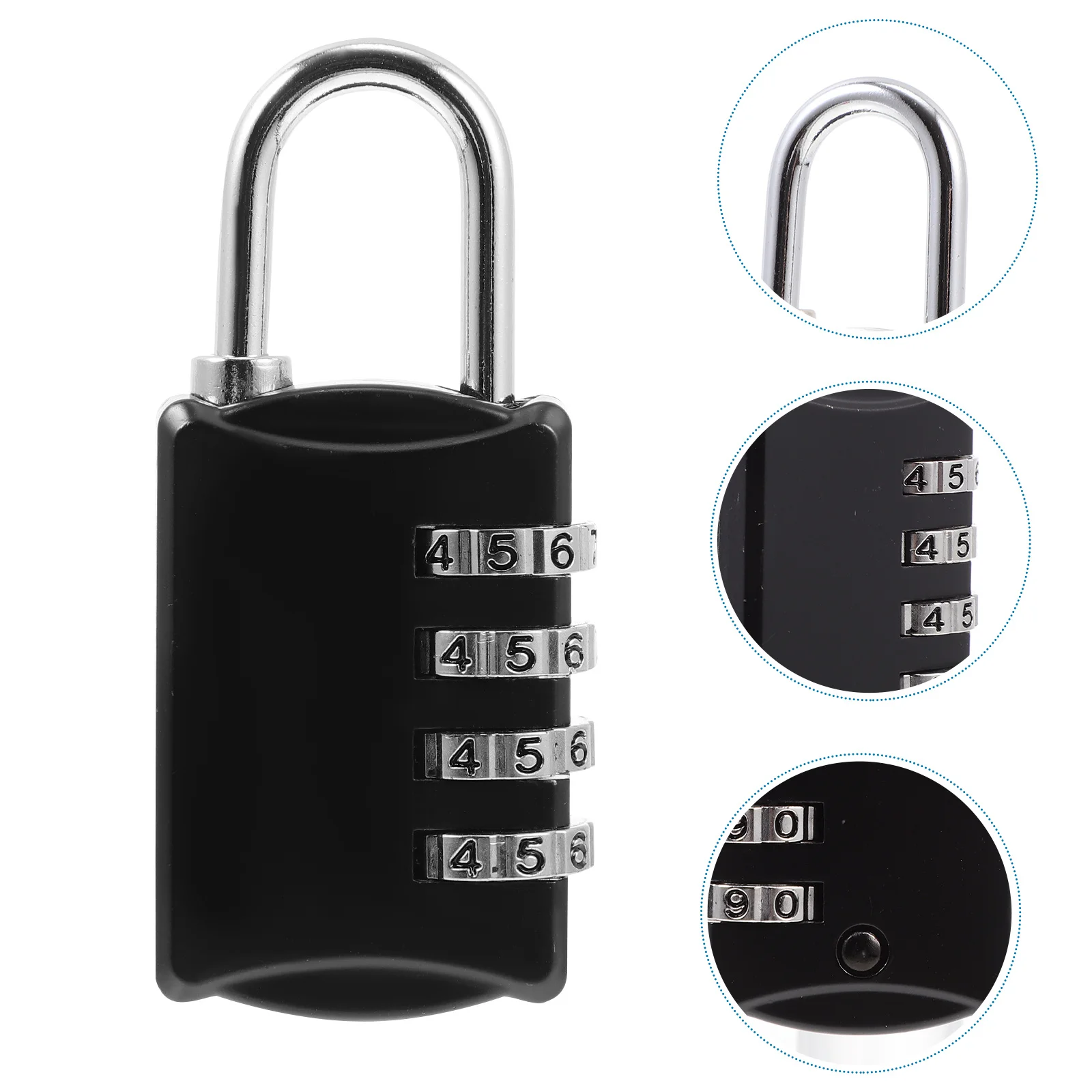 Locker Lock 4 Digit Combination Padlock Zinc Alloy Lock for Locker Gym School Anti-Wear Corrosion Resistant Portable
Locker Lock 4 Digit Combination Padlock Zinc Alloy Lock for Locker Gym School Anti-Wear Corrosion Resistant Portable