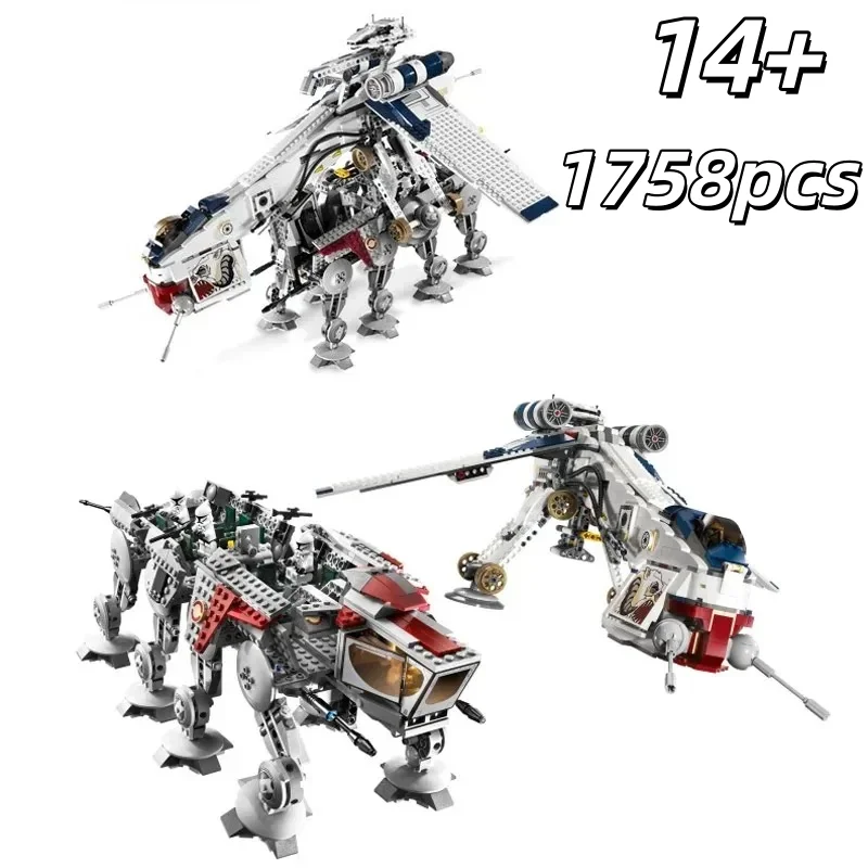 1758PCS Republic Dropship Building Blocks Set AT-OT Walker Compatible with 10195 05053 Birthday Gift Educational Toy Bricks
1758PCS Republic Dropship Building Blocks Set AT-OT Walker Compatible with 10195 05053 Birthday Gift Educational Toy Bricks