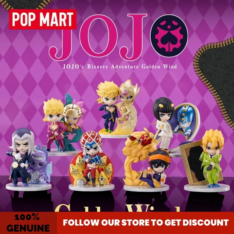 Genuine Popmart Jojo'S Bizarre Adventure Golden Wind Series Blind Box Trendy Toy Models Desk Decor Ornaments Mystery Box Gift
Genuine Popmart Jojo'S Bizarre Adventure Golden Wind Series Blind Box Trendy Toy Models Desk Decor Ornaments Mystery Box Gift