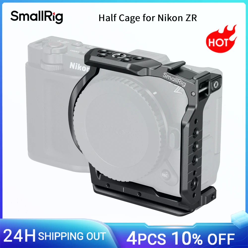Клетка SmallRig ZR Half Cage для Nikon ZR, со встроенной быстросъемной площадкой Arca-Swiss для стабилизаторов DJI с резьбовыми отверстиями 1/4"-20 -5905
Клетка SmallRig ZR Half Cage для Nikon ZR, со встроенной быстросъемной площадкой Arca-Swiss для стабилизаторов DJI с резьбовыми отверстиями 1/4"-20 -5905