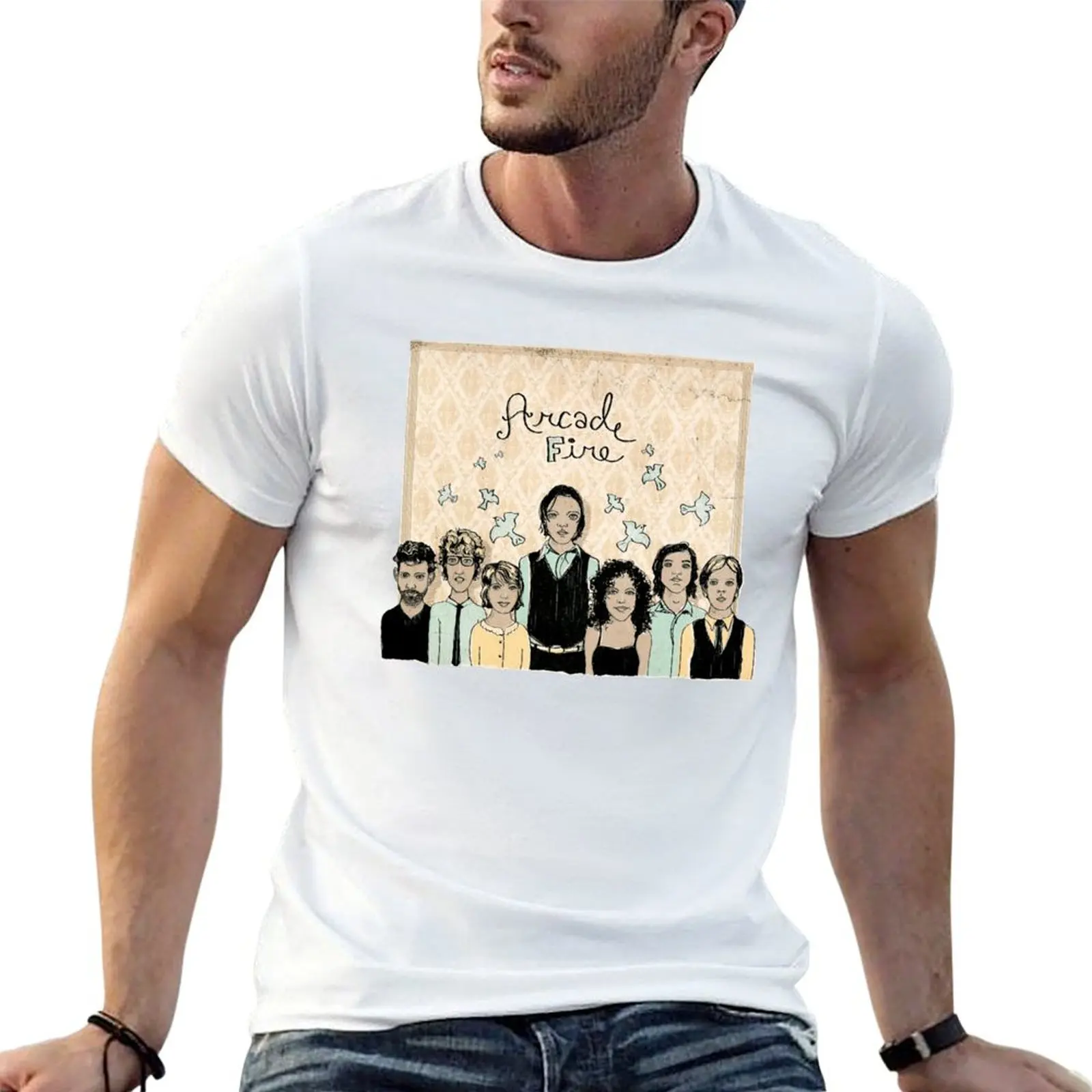 Arcade Fire Illustration T-Shirt essential t shirt man t shirts cotton funny t shirts dark humor T-shirt
Arcade Fire Illustration T-Shirt essential t shirt man t shirts cotton funny t shirts dark humor T-shirt