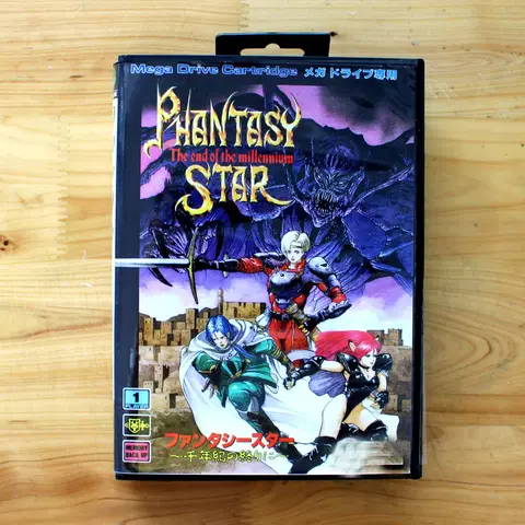 Phantasy Star-The End Of The Millen With JP Cover Box 16bit Retro Game Cartridge For Sega Genesis Megadrive Video Game Consoles