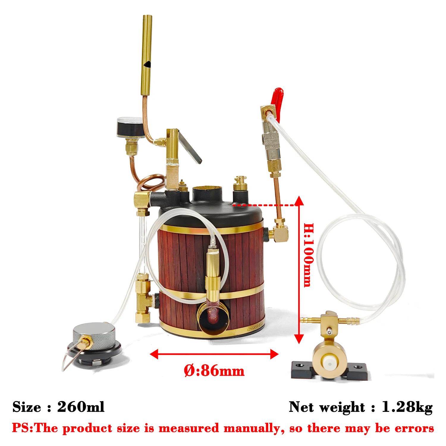 Mini Vertical Steam Boiler Model Vintage Brass Single Cylinder Marine Steam Engine Working Physics Experiment Creative Gift
Mini Vertical Steam Boiler Model Vintage Brass Single Cylinder Marine Steam Engine Working Physics Experiment Creative Gift