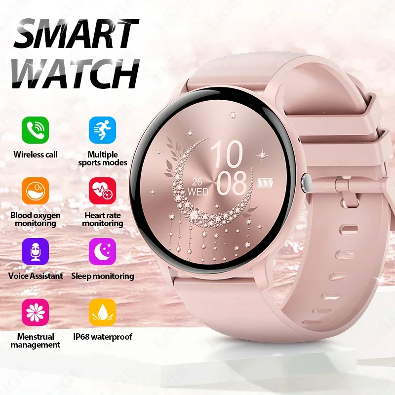 LIGE New Smart Watch Women Men Heart Rate Health Monitor Bluetooth Call Sports Fitness Watches Ladies Smartwatch For Android iOS
LIGE New Smart Watch Women Men Heart Rate Health Monitor Bluetooth Call Sports Fitness Watches Ladies Smartwatch For Android iOS