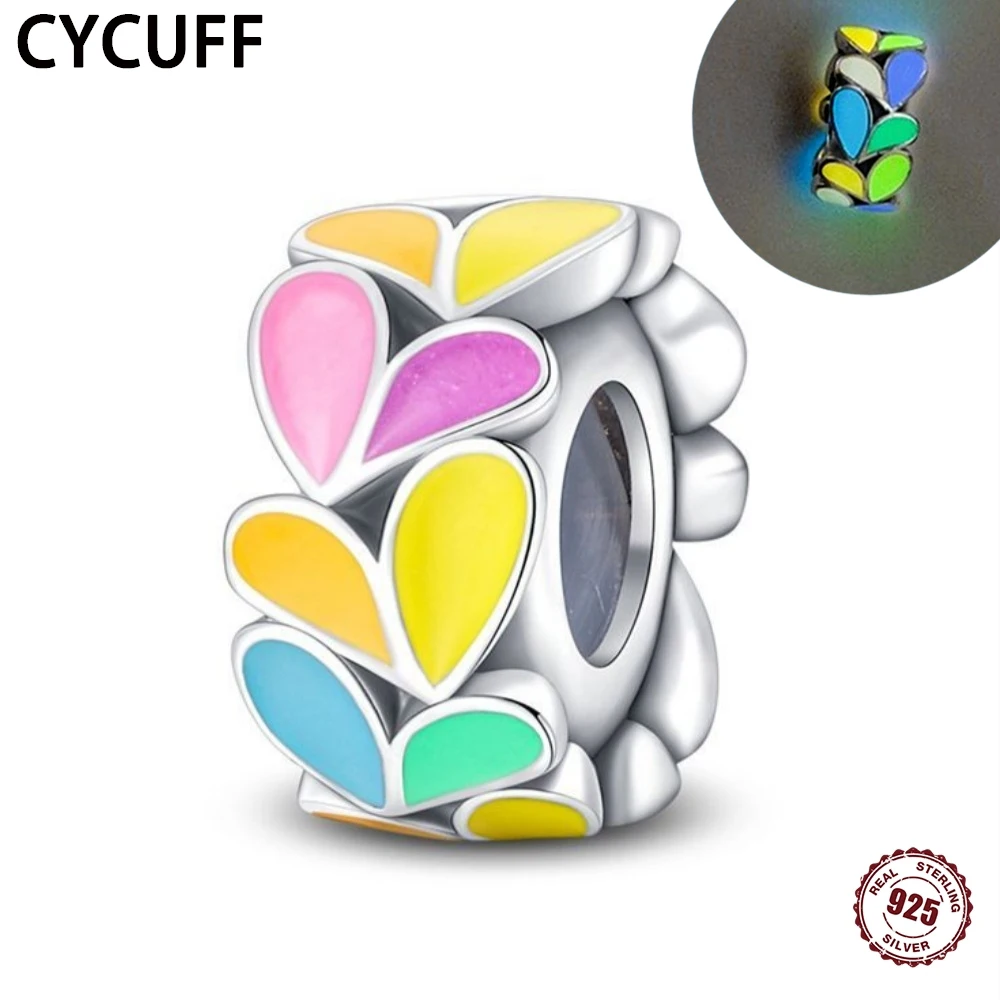 CYCUFF S925 Sterling Silver Ocean Luminous Color Beads Charms Original Bracelet for Women Dazzling Birthday Party Jewelry Gifts
CYCUFF S925 Sterling Silver Ocean Luminous Color Beads Charms Original Bracelet for Women Dazzling Birthday Party Jewelry Gifts