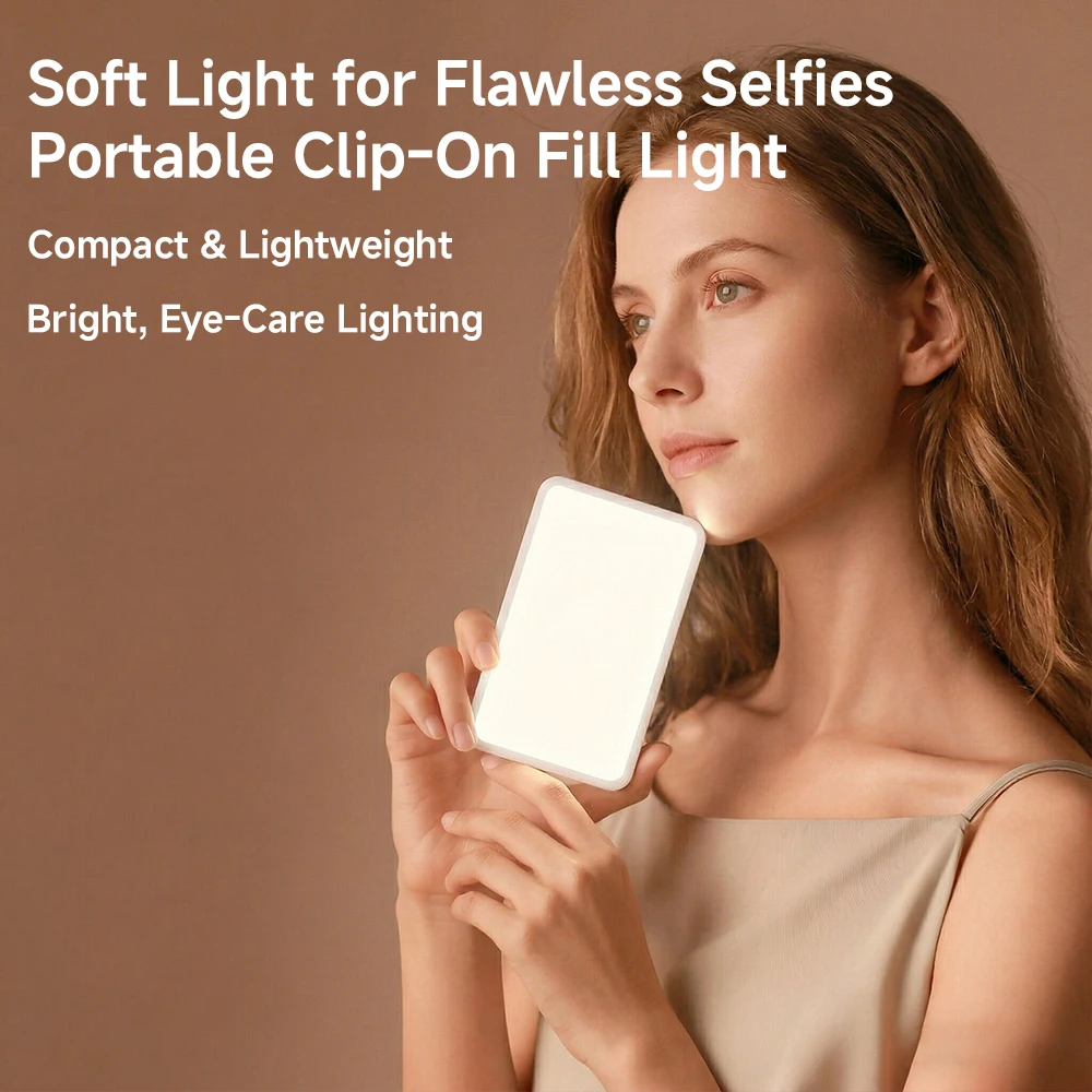 Portable RGB LED Video Light RGB LED Desktop Photography Light Clip Adjustable Brightness Full Color Fill Light for Smartphones
Portable RGB LED Video Light RGB LED Desktop Photography Light Clip Adjustable Brightness Full Color Fill Light for Smartphones