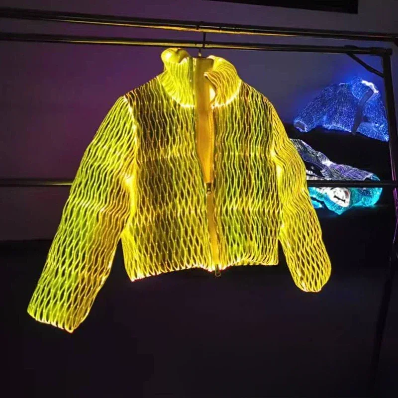 Luminous fabric, fiber optic fabric, intelligent APP control, flash down jacket fabric, luminous colorful luminous down jacket
Luminous fabric, fiber optic fabric, intelligent APP control, flash down jacket fabric, luminous colorful luminous down jacket