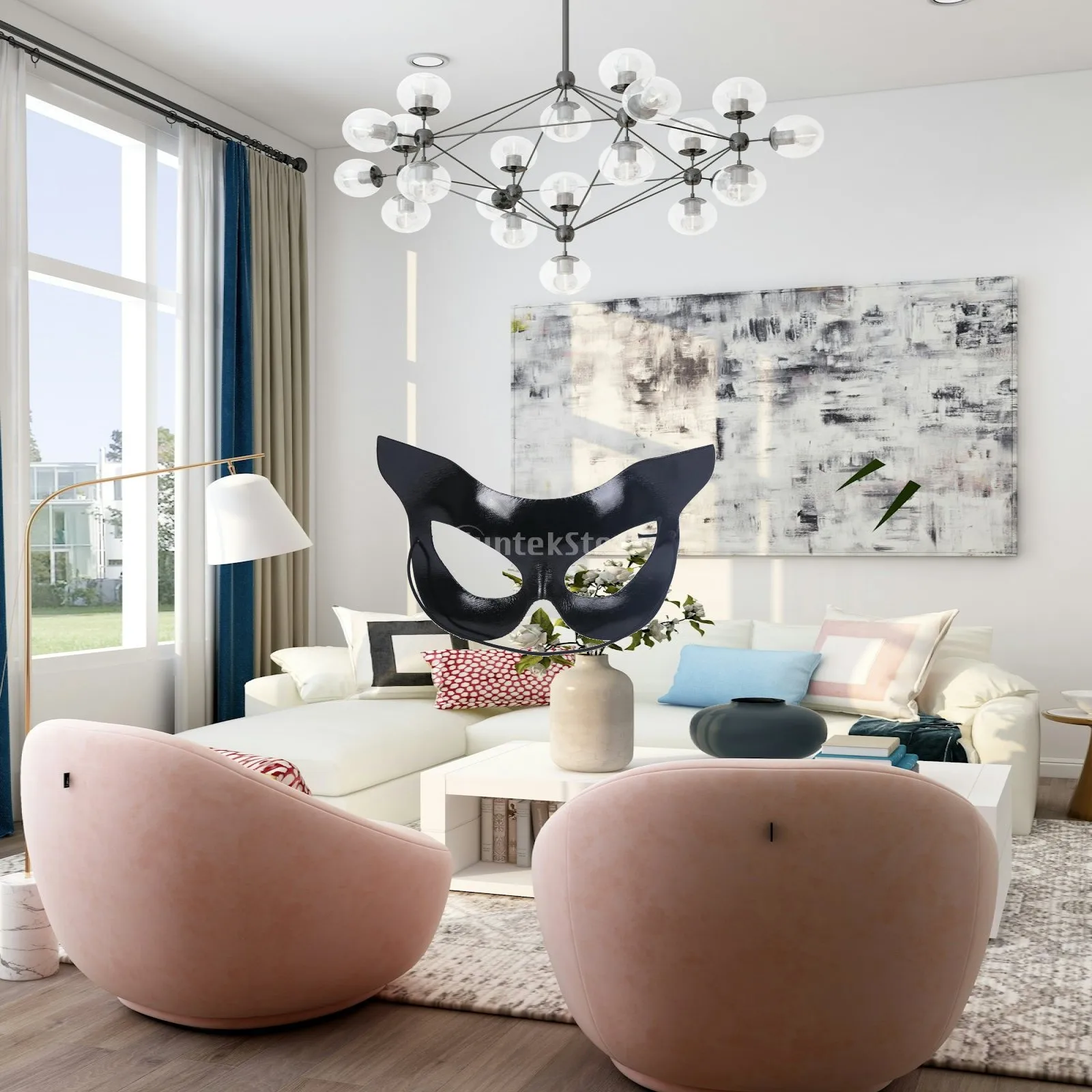 Sexy Eye Mask Cat Woman Half Face Realistic Costume Accessory for Girls Halloween Night Event Cosplay
Sexy Eye Mask Cat Woman Half Face Realistic Costume Accessory for Girls Halloween Night Event Cosplay