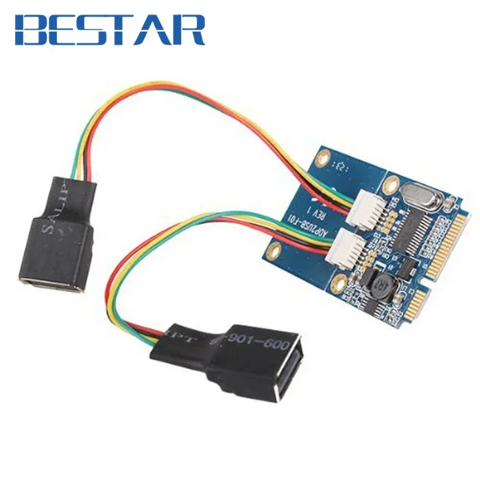 Двойная адаптер USB 2.0 USB2.0 «мама» на Mini pcie pci-express PCI-E pci Express для USB-флеш-диска и беспроводной карты Wi-Fi
Двойная адаптер USB 2.0 USB2.0 «мама» на Mini pcie pci-express PCI-E pci Express для USB-флеш-диска и беспроводной карты Wi-Fi