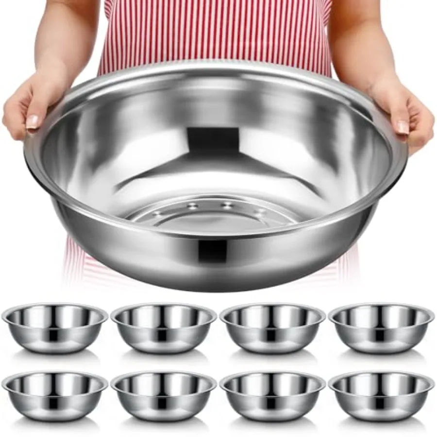 Home and commercial use stainless steel mixing bowls, silver, mirror finish, dishwasher safe, extra large 16-inch 13-qt ccity w
Home and commercial use stainless steel mixing bowls, silver, mirror finish, dishwasher safe, extra large 16-inch 13-qt ccity w