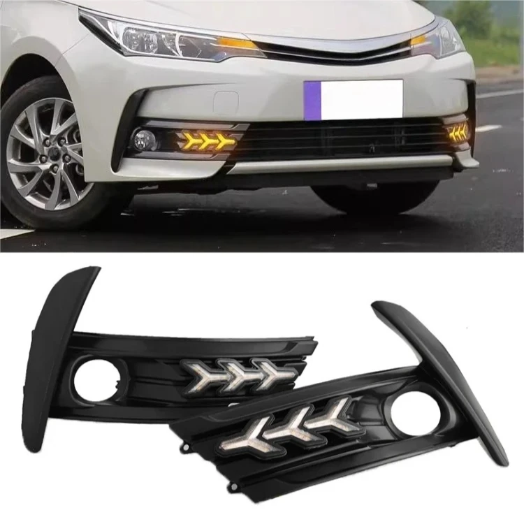 For Toyota Corolla 2017-2018 Car Led Daytime Running Light Front Fog Lamp Yellow Dynamic Turn Signal DRL 12V Daylight Night Blue
For Toyota Corolla 2017-2018 Car Led Daytime Running Light Front Fog Lamp Yellow Dynamic Turn Signal DRL 12V Daylight Night Blue