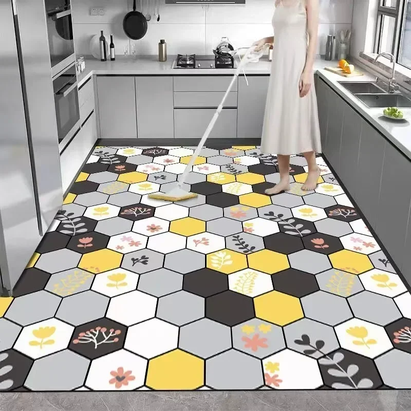 Kitchen Floor Mat Anti-slip Oil-proof Pvc Waterproof Carpet Wipeable Dirt-resistant Foot Mats Large Area Rug Alfombra De Cocina
Kitchen Floor Mat Anti-slip Oil-proof Pvc Waterproof Carpet Wipeable Dirt-resistant Foot Mats Large Area Rug Alfombra De Cocina
