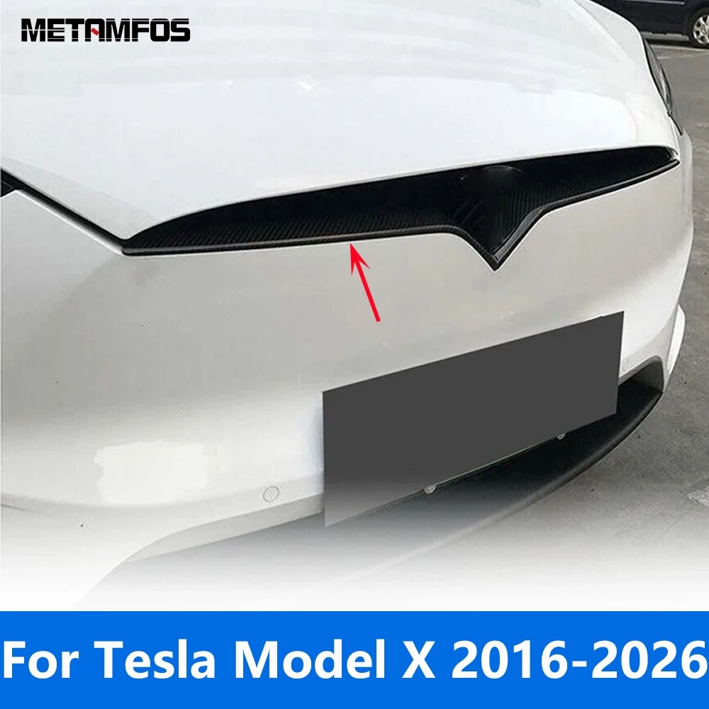 Front Bumper Center Grille Racing Grill Trim Sticker For Tesla Model X 2016-2024 2025 2026 Carbon Fiber Accessories Car Styling
Front Bumper Center Grille Racing Grill Trim Sticker For Tesla Model X 2016-2024 2025 2026 Carbon Fiber Accessories Car Styling