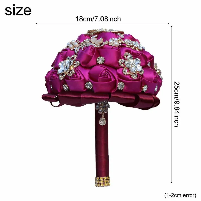 European American Bouquet Rhinestone Ribbon Rose Bride Wedding Bouquet Source Manufacturer Spot Wholesale W319R
European American Bouquet Rhinestone Ribbon Rose Bride Wedding Bouquet Source Manufacturer Spot Wholesale W319R