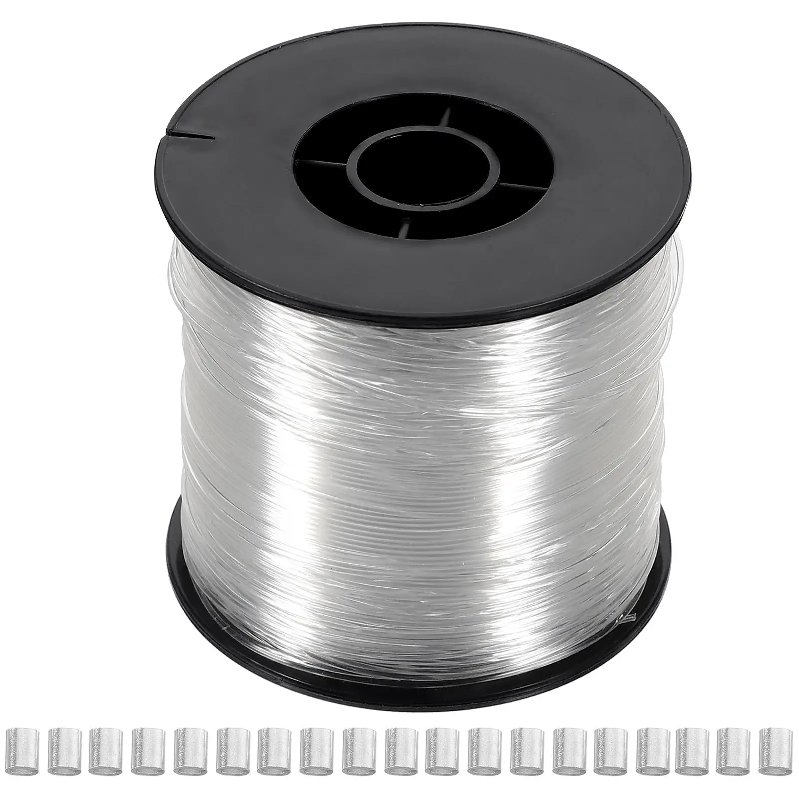 Nylon Fishing Line Kit 200M 0.80mm Transparent Cord for Picture Frames Photo Cables Hanging Decorations 60pcs Aluminum Fittings
Nylon Fishing Line Kit 200M 0.80mm Transparent Cord for Picture Frames Photo Cables Hanging Decorations 60pcs Aluminum Fittings
