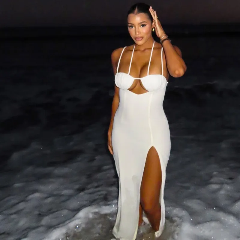 STYLISH LADY Cut Out Maxi Dress 2025 Summer Women Spaghetti Strap Backless Bodycon Sexy Club Party High Split Vestidos De Festa
STYLISH LADY Cut Out Maxi Dress 2025 Summer Women Spaghetti Strap Backless Bodycon Sexy Club Party High Split Vestidos De Festa