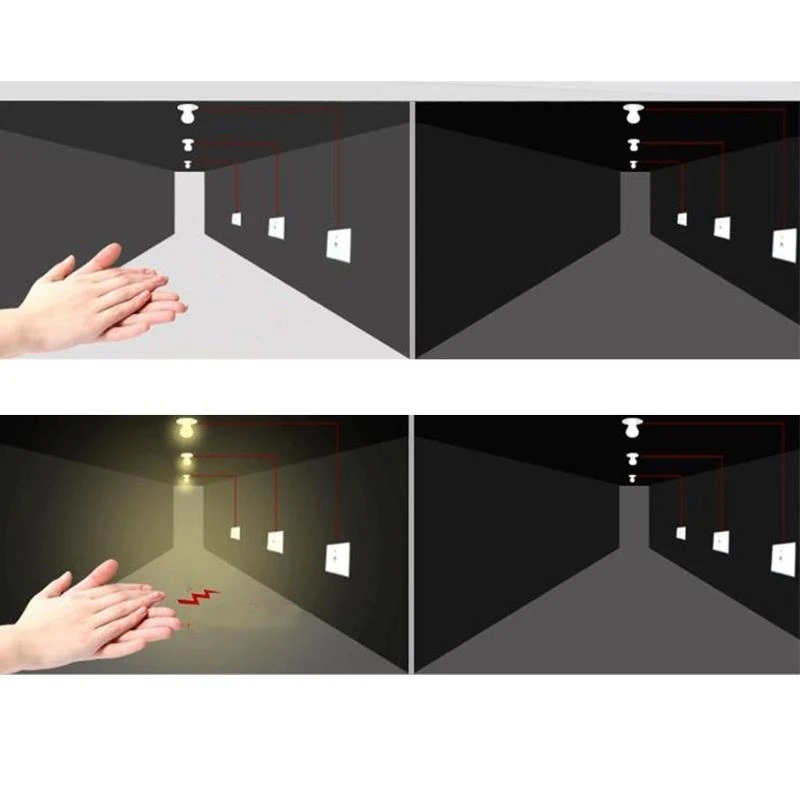Voice Control Led Light Switch Clap Sound Activated Switch for Time Delay Switch Controlled by Sound & Light Easy to Ins
Voice Control Led Light Switch Clap Sound Activated Switch for Time Delay Switch Controlled by Sound & Light Easy to Ins