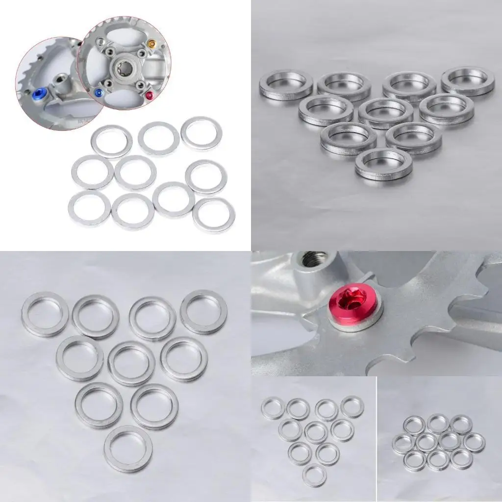 31BE 10Pcs 2mm Chain Wheel Screw Washer Aluminum Spacer Double Change Single
31BE 10Pcs 2mm Chain Wheel Screw Washer Aluminum Spacer Double Change Single