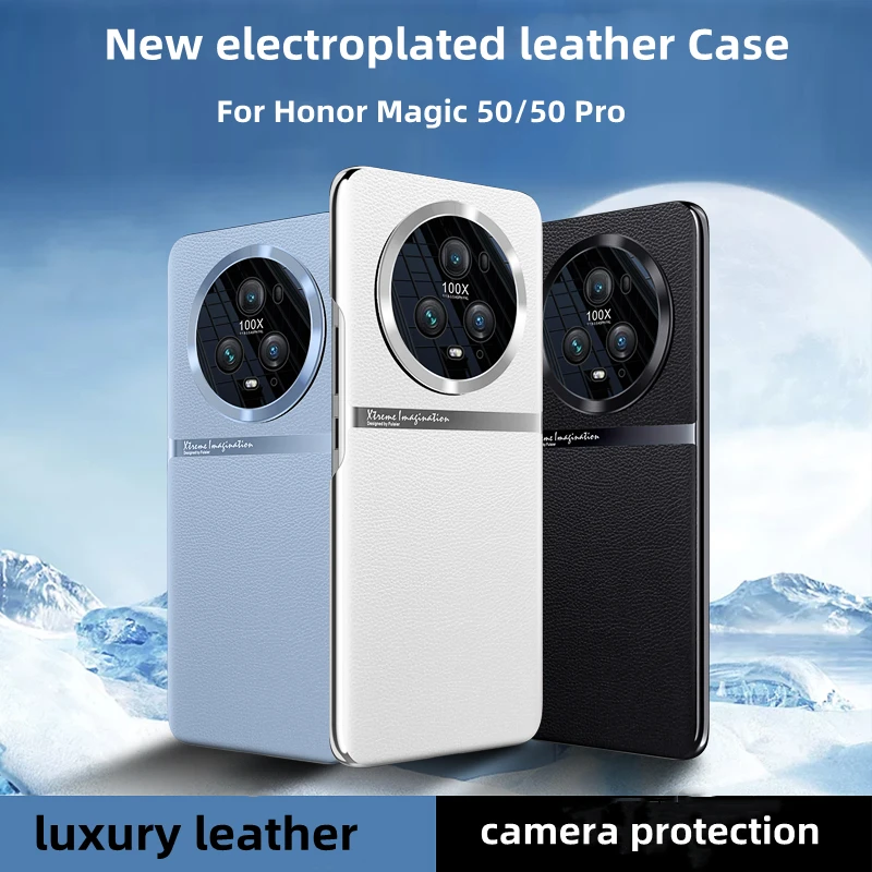 For Honor Magic 5 Pro Case New Luxury Electroplated Leather Bumper For Huawei Honor Magic 5 5Pro Magic5 Shockproof Cover
For Honor Magic 5 Pro Case New Luxury Electroplated Leather Bumper For Huawei Honor Magic 5 5Pro Magic5 Shockproof Cover