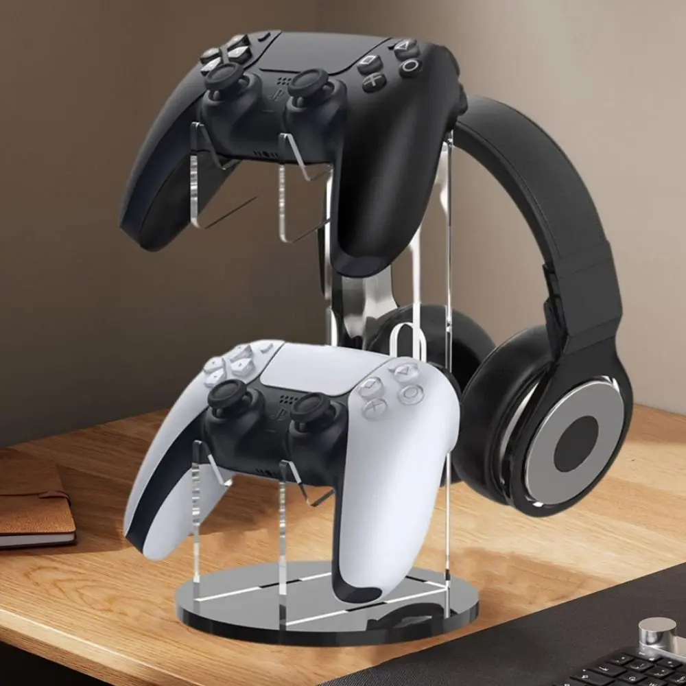 2-layer Acrylic Gamepad Display Stand Clear Space Saving Wireless Game Controller Holder with Headset Stand Hanger
2-layer Acrylic Gamepad Display Stand Clear Space Saving Wireless Game Controller Holder with Headset Stand Hanger