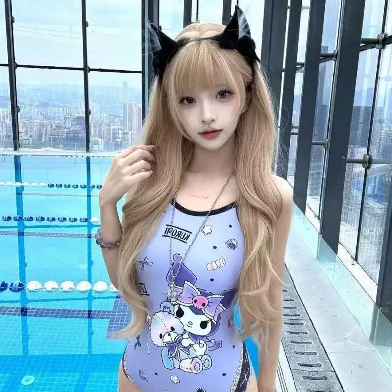 Sanrio New Bikini Conjoined Women Swimsuit Racing Major Sports Train Swim Cartoon Swimsuit Cute Girl Chest Pad No Steel Support
Sanrio New Bikini Conjoined Women Swimsuit Racing Major Sports Train Swim Cartoon Swimsuit Cute Girl Chest Pad No Steel Support