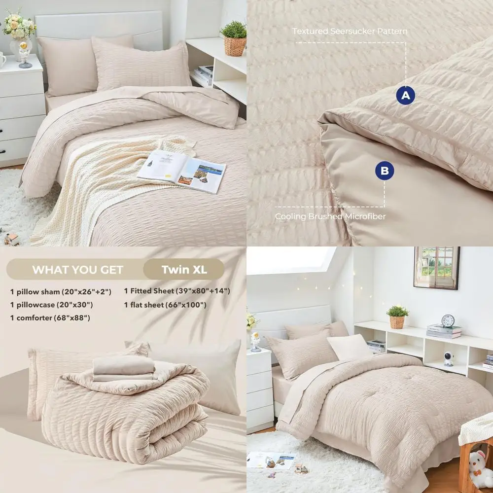 Всесезонный комплект постельного белья из хлопчатобумажной ткани Twin XL: роскошное одеяло из 5 предметов, простыни, наволочки и шары для спальни
Всесезонный комплект постельного белья из хлопчатобумажной ткани Twin XL: роскошное одеяло из 5 предметов, простыни, наволочки и шары для спальни