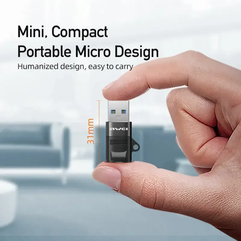 Awei USB 3.0 OTG Adapter USB Type C to USB Female Converter For Macbook Pro For Air Samsung S22/Xiaomi USB-C USBC OTG Connector
Awei USB 3.0 OTG Adapter USB Type C to USB Female Converter For Macbook Pro For Air Samsung S22/Xiaomi USB-C USBC OTG Connector