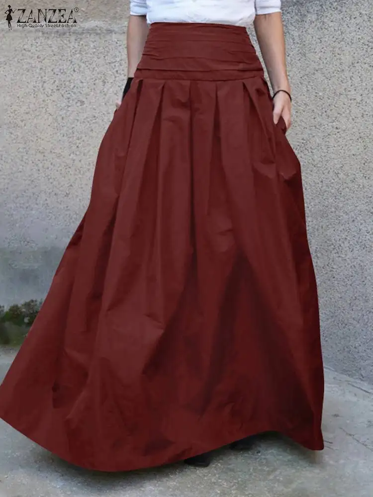ZANZEA Fashion Women Maxi Skirts Summer High Waist Solid Long Skirt Jupe Vintage Casual Loose Faldas Saia Robe Femme Party Skirt
ZANZEA Fashion Women Maxi Skirts Summer High Waist Solid Long Skirt Jupe Vintage Casual Loose Faldas Saia Robe Femme Party Skirt