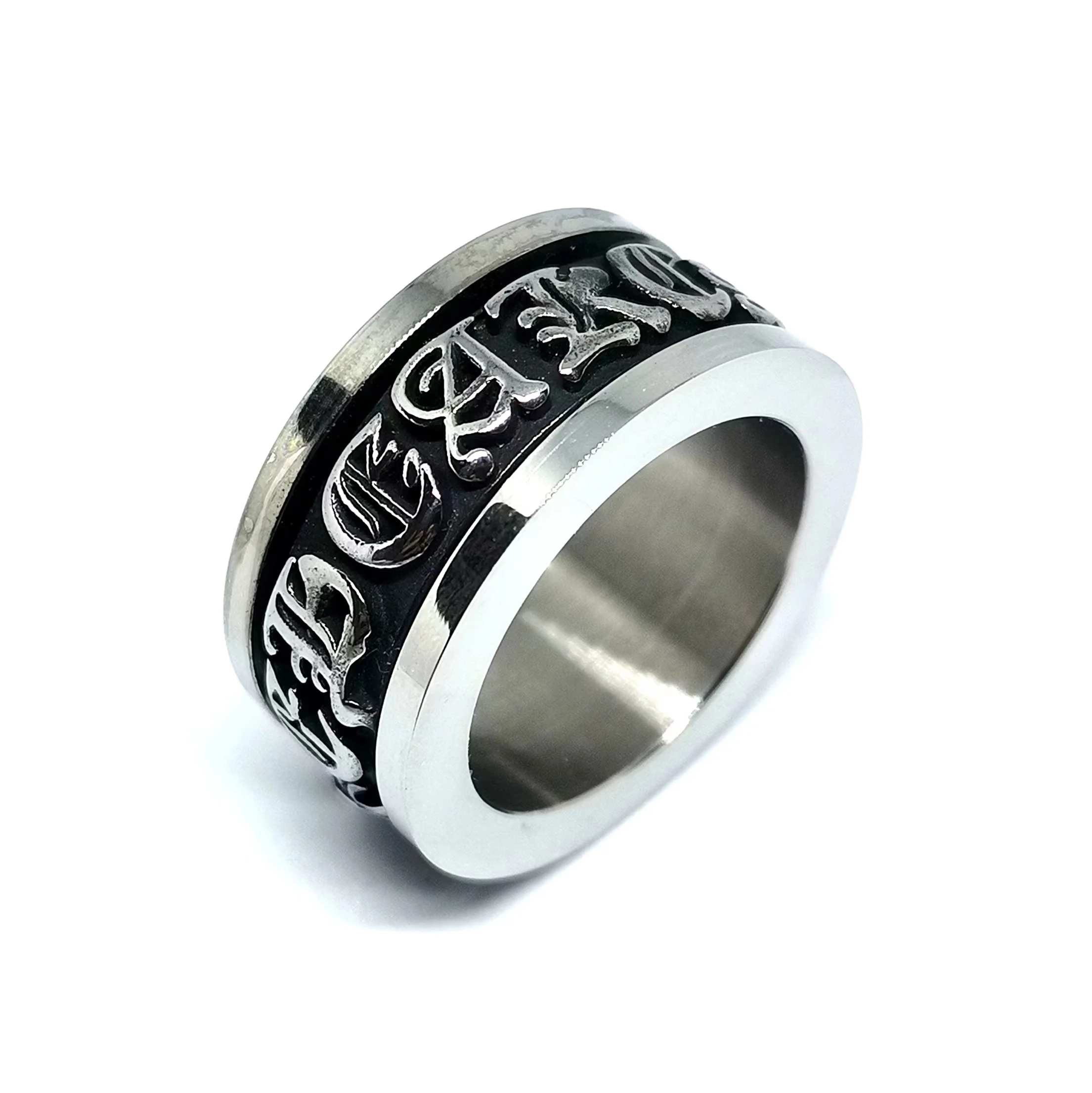 Megin D Stainless Steel Titanium Rotatable Spinning True Word Punk Rings for Men Women Couple Friend Fashion Design Gift Jewelry
Megin D Stainless Steel Titanium Rotatable Spinning True Word Punk Rings for Men Women Couple Friend Fashion Design Gift Jewelry