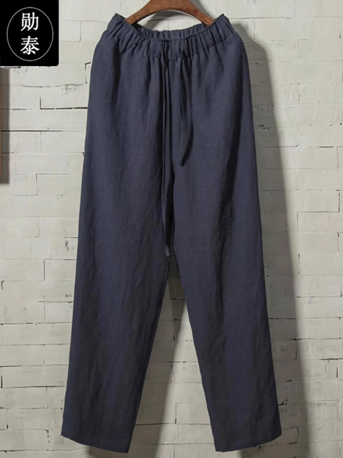 Мужские летние повседневные брюки свободного прямого кроя из смесового льна и хлопка, синие, модные, трендовые, немнущиеся, с низкой посадкой
Мужские летние повседневные брюки свободного прямого кроя из смесового льна и хлопка, синие, модные, трендовые, немнущиеся, с низкой посадкой