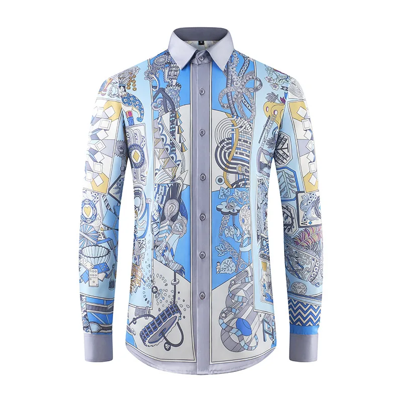 2026 New Luxury 3D Digital Printing Shirt Men Long-Sleeved Shirt Men Social Clothing Club Prom Shirt Slim Men's Clothing 4XL-M
2026 New Luxury 3D Digital Printing Shirt Men Long-Sleeved Shirt Men Social Clothing Club Prom Shirt Slim Men's Clothing 4XL-M