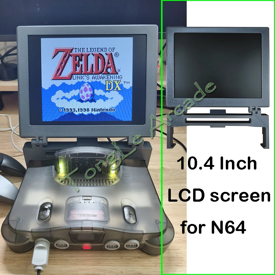 New 10.4 INCH 4:3 LCD SCREEN, N64 Game Console Portable Display, Foldable Mini Monitor with High Fidelity Stereo for N64
New 10.4 INCH 4:3 LCD SCREEN, N64 Game Console Portable Display, Foldable Mini Monitor with High Fidelity Stereo for N64
