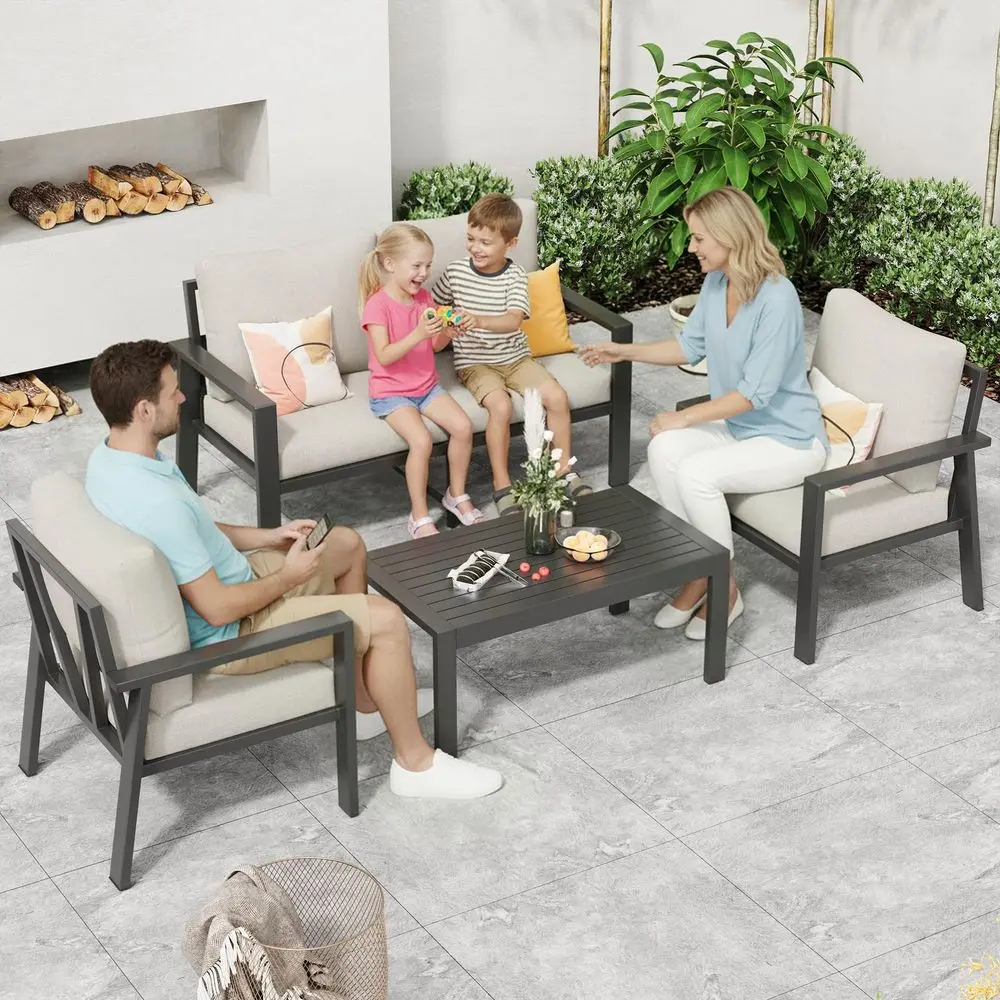 Aluminum Outdoor Patio Furniture Sets AllWeather Patio Conversation Set Sectional Sofa with Coffee Table amp Cushions with Remo
Aluminum Outdoor Patio Furniture Sets AllWeather Patio Conversation Set Sectional Sofa with Coffee Table amp Cushions with Remo
