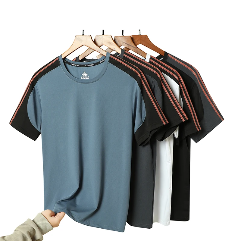 Men's Summer Fashion Trendy Sweating Quick Drying T-shirt Outdoor Running Fitness Sports Leisure Ice Silk Short Sleeve T-shirt
Men's Summer Fashion Trendy Sweating Quick Drying T-shirt Outdoor Running Fitness Sports Leisure Ice Silk Short Sleeve T-shirt