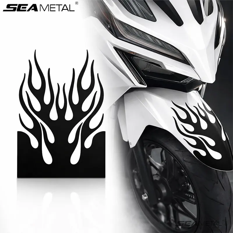 SEAMETAL Motorcycle Head Fender Sticker Flame Decorative Stickers Universal Electric Cycle Fender Self-adhesive Vinyl Decal
SEAMETAL Motorcycle Head Fender Sticker Flame Decorative Stickers Universal Electric Cycle Fender Self-adhesive Vinyl Decal